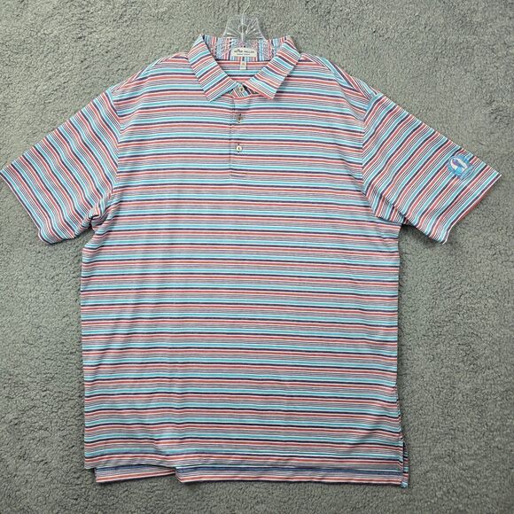 Peter Millar Other - Peter Millar Men’s Summer Comfort Golf Polo Shirt Striped Size XL